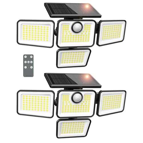 Omibee 6,000-Lumen 4-Head Motion Sensor Solar Security Light 2-Pack: $18 w/ Prime Omibee 6,000-Lumen 4-Head Motion Sensor Solar Security Light 2-Pack: $18 w/ Prime