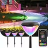 Linkind Smart Solar Pool Lights Dual-Zone App Control IP68 Waterproof 2-Pack for $40 + free shipping