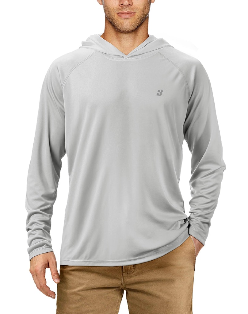 Roadbox Men's UPF 50+ Long Sleeve Sun Protection Fishing Hoodie: $9.99