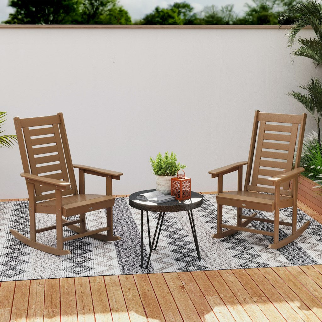 High Back Patio Rocking Chairs 2-Pack: $114.60