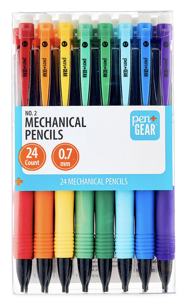 Pen+Gear 0.7mm Mechanical Pencil 24-Pack: $3.97