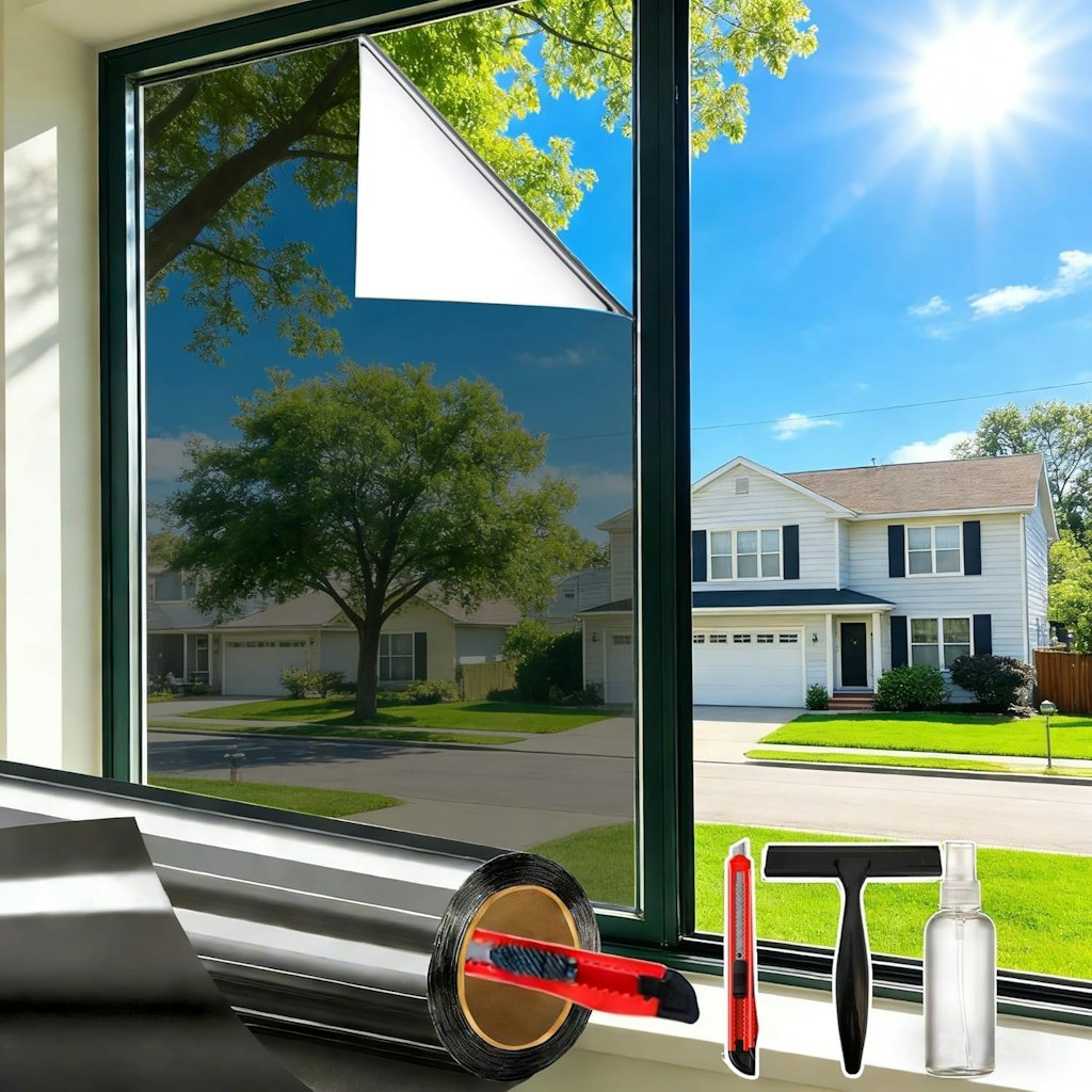 One-Way Daytime Window Privacy Film: $5.99