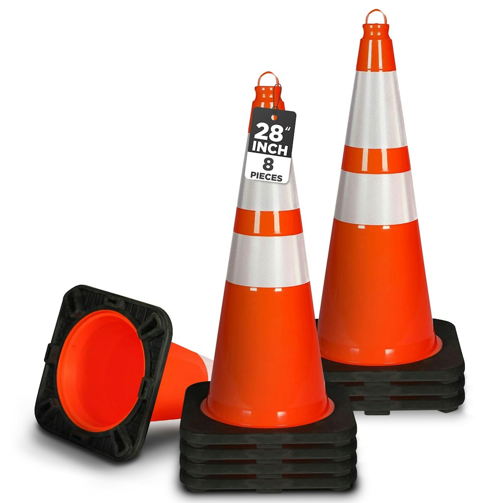 Pyle 28" PVC Traffic Cones 8-Pack: $78 Pyle 28" PVC Traffic Cones 8-Pack: $78