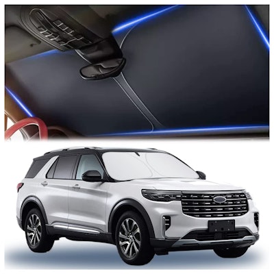 300T Thickened Automotive Glass Sunshade for $7 + free shipping w/ Prime