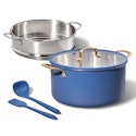 Carote 8-Qt. Stainless Steel Stock Pot w/ Steamer Insert & Utensils for $22 + free shipping w/ $35