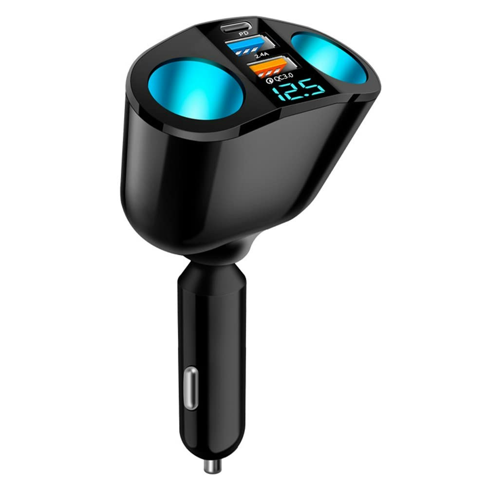 Aokdom 5-Port Cigarette Lighter Splitter Car Charger w/ LED Voltmeter: $7.99 Aokdom 5-Port Cigarette Lighter Splitter Car Charger w/ LED Voltmeter: $7.99