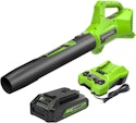 Open-Box Greenworks PowerAll 24V Cordless Axial Leaf Blower Kit for $42 + free shipping