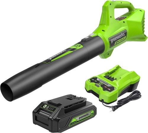 Open-Box Greenworks PowerAll 24V Cordless Axial Leaf Blower Kit: $42