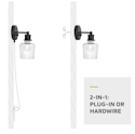 Kichler Helen 5" Hardwired/Plug-In Wall Sconce for $12 + free shipping