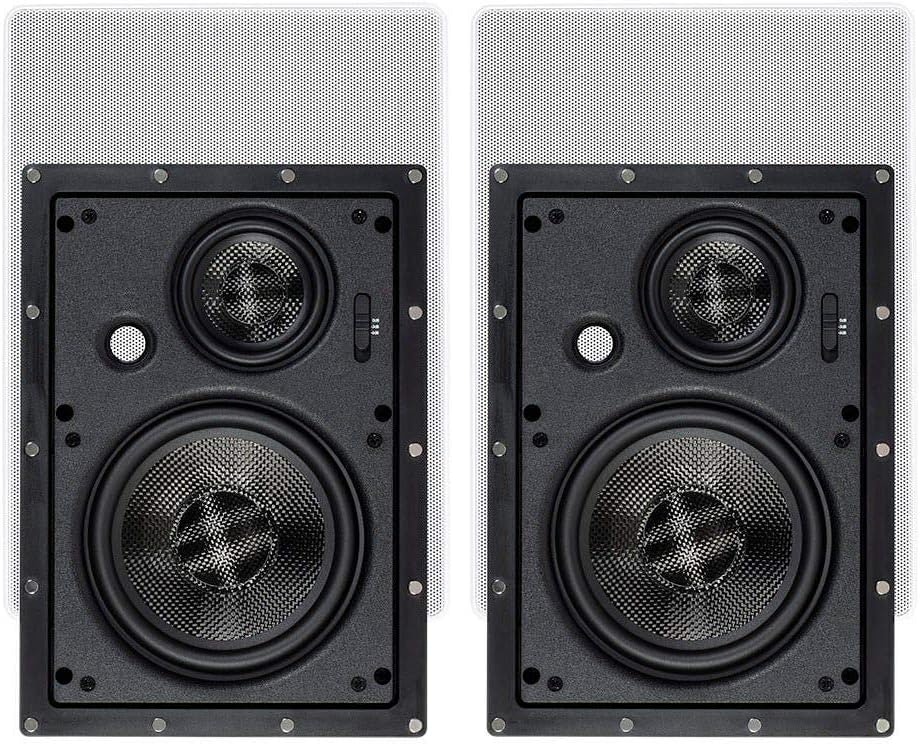 Monoprice Alpha Series 6.5" 3-Way In-Wall Speaker Pair: $77