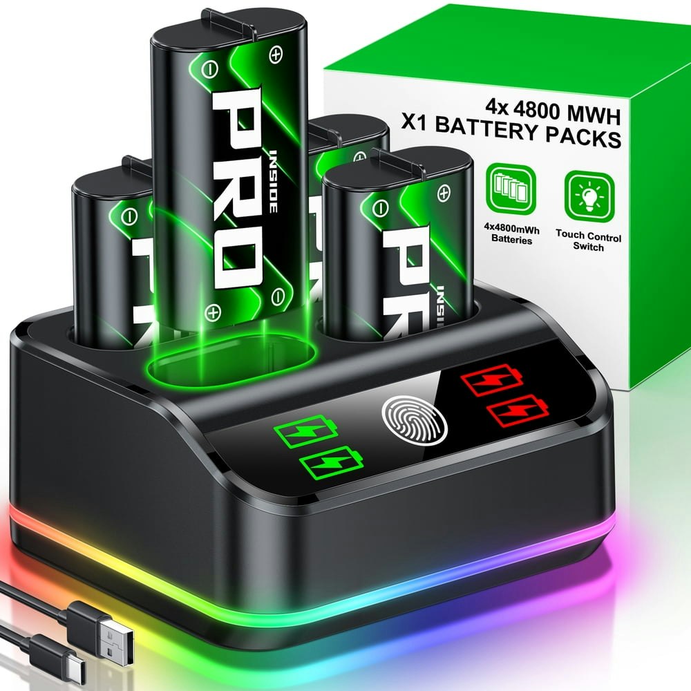 Esywen Xbox Controller Rechargeable Battery Pack 4-Pack: $29.69 Esywen Xbox Controller Rechargeable Battery Pack 4-Pack: $29.69
