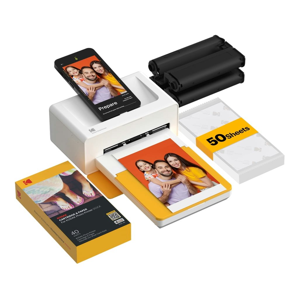 Kodak Dock Plus 4PASS Instant Photo Printer 50-Sheet Bundle: $109.99 Kodak Dock Plus 4PASS Instant Photo Printer 50-Sheet Bundle: $109.99