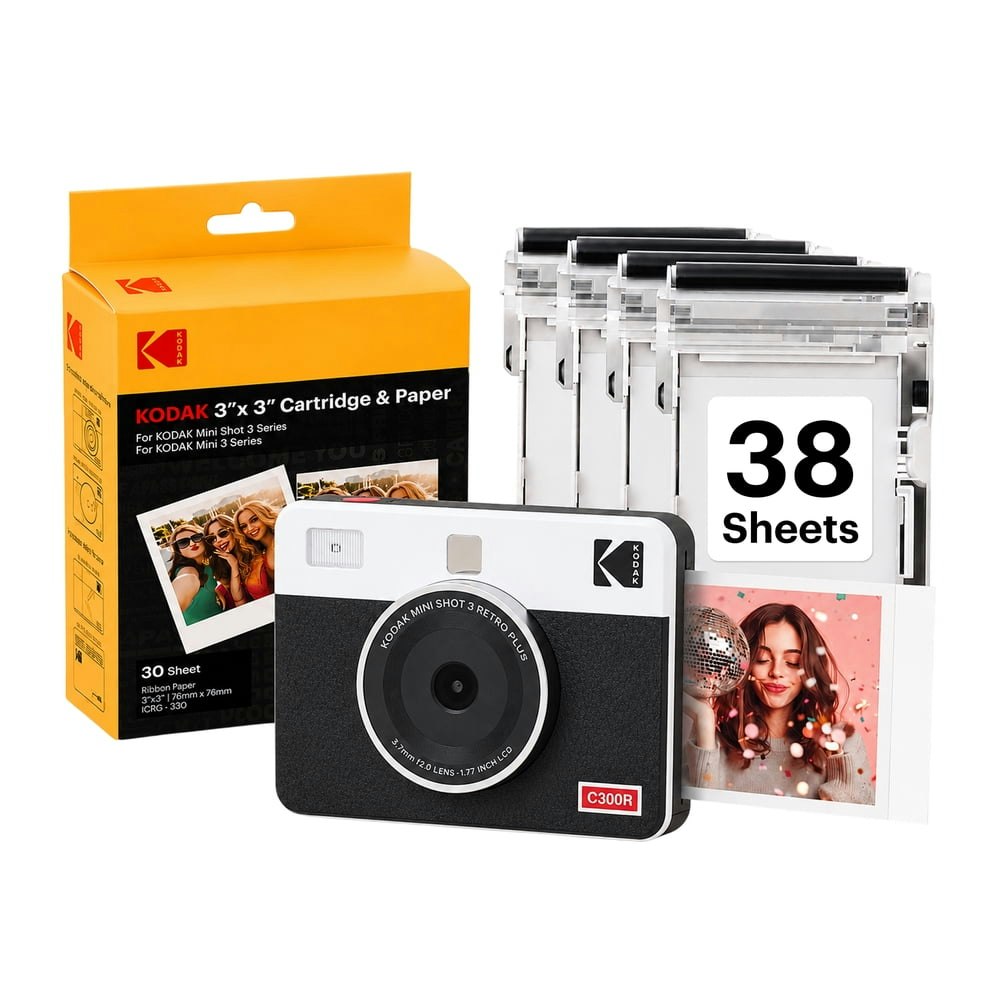 Kodak Mini Shot 3 Retro 3x3-Inch 2-in-1 Instant Camera and Photo Printer Bundle: $129.99 Kodak Mini Shot 3 Retro 3x3-Inch 2-in-1 Instant Camera and Photo Printer Bundle: $129.99