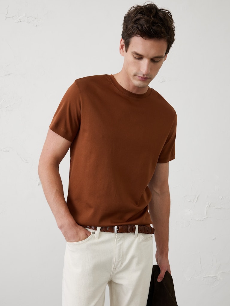 Luxe Touch Crew-Neck T-Shirt: $22.50