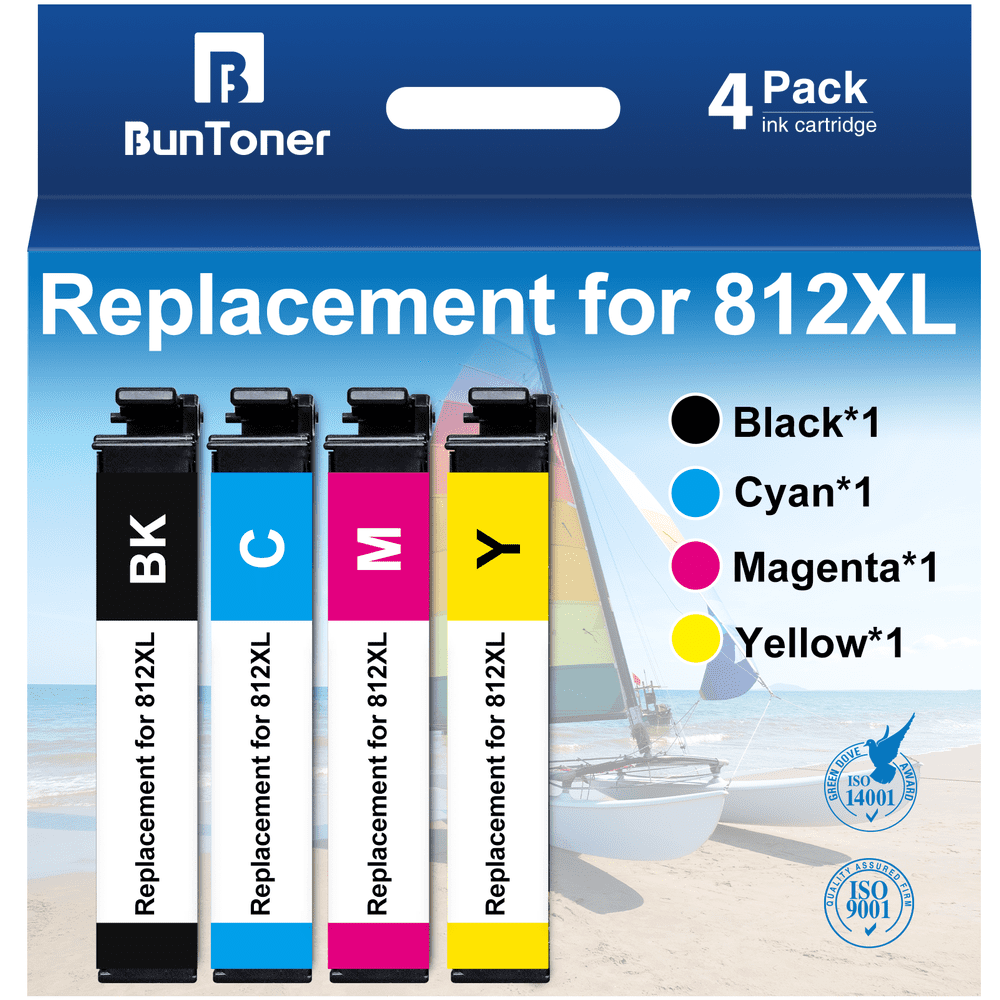 BunToner 812XL Ink Cartridge Replacement for Epson Workforce Pro Printers: $19.99