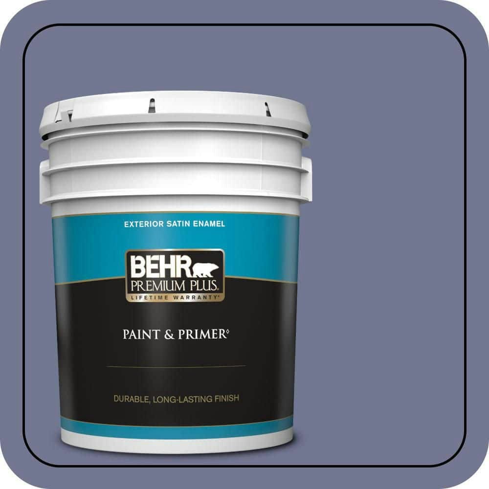 Behr Royal Fortune Satin Enamel Exterior Paint and Primer 5-Gallon: $225 Behr Royal Fortune Satin Enamel Exterior Paint and Primer 5-Gallon: $225