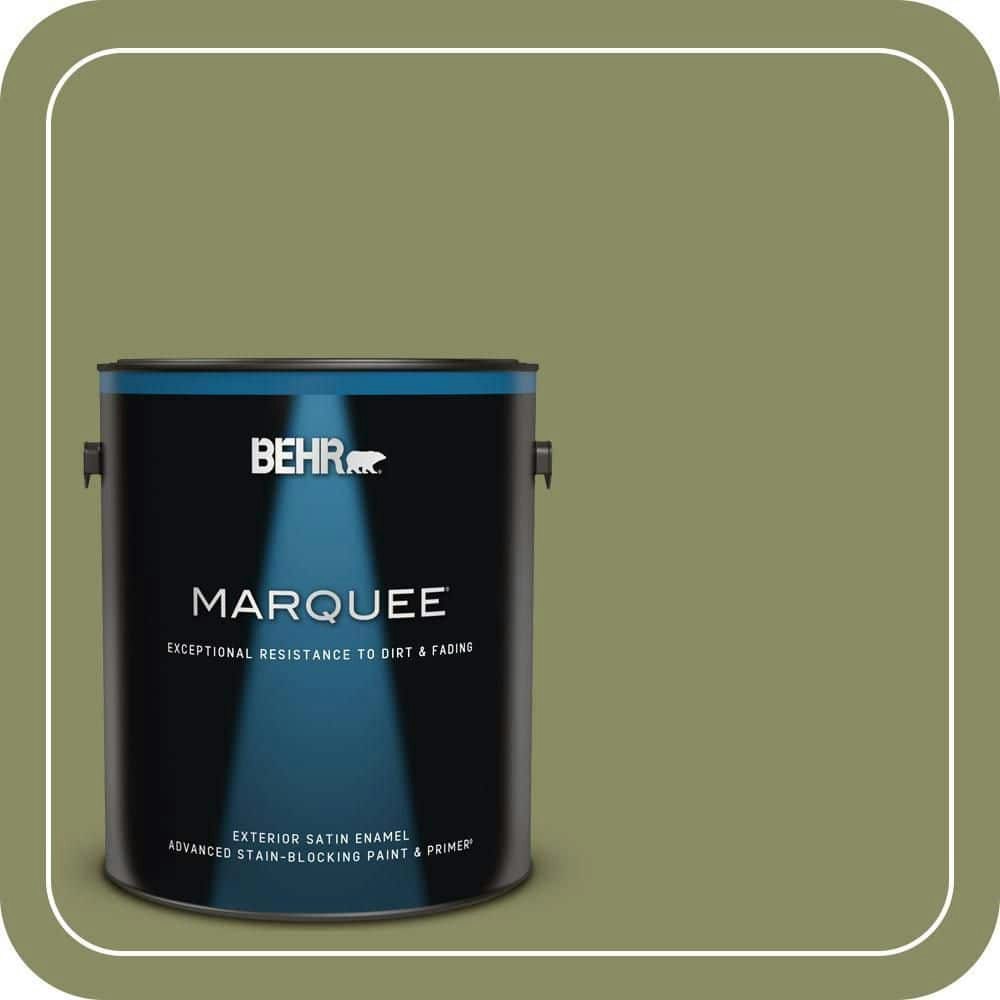 Behr Yogi Satin Enamel Exterior Paint and Primer 1-Gallon: $69.98 Behr Yogi Satin Enamel Exterior Paint and Primer 1-Gallon: $69.98