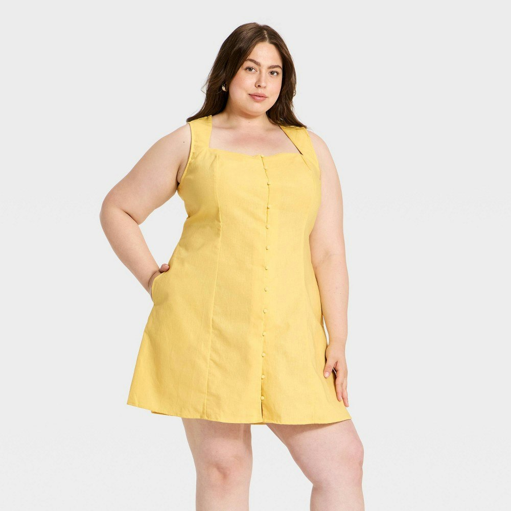 A New Day Women's Button-Up Mini Dress: $38