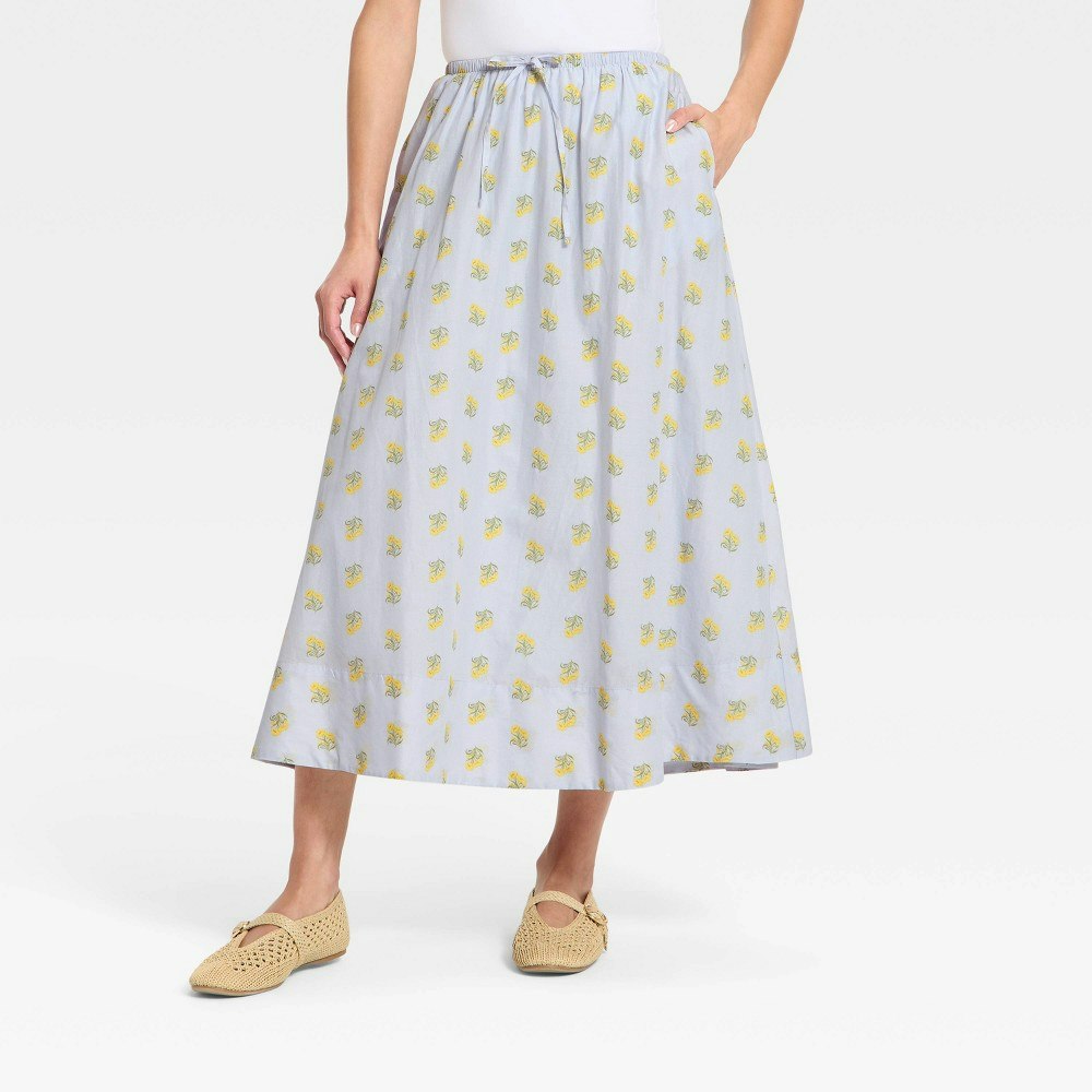 Universal Thread Women's Floral Midi A-Line Skirt: $25.50 Universal Thread Women's Floral Midi A-Line Skirt: $25.50