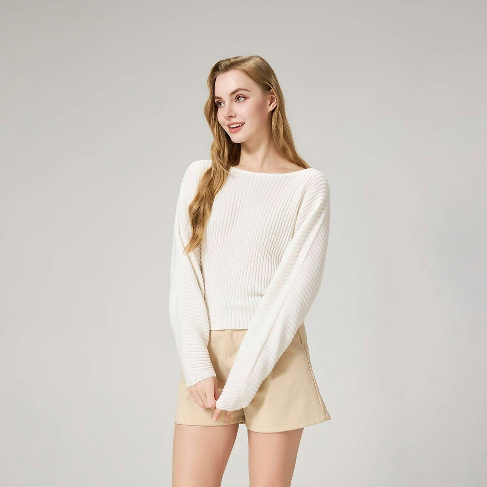 A New Day Women's Long Sleeve Ribbed Boat Neck Sweater: $42 A New Day Women's Long Sleeve Ribbed Boat Neck Sweater: $42