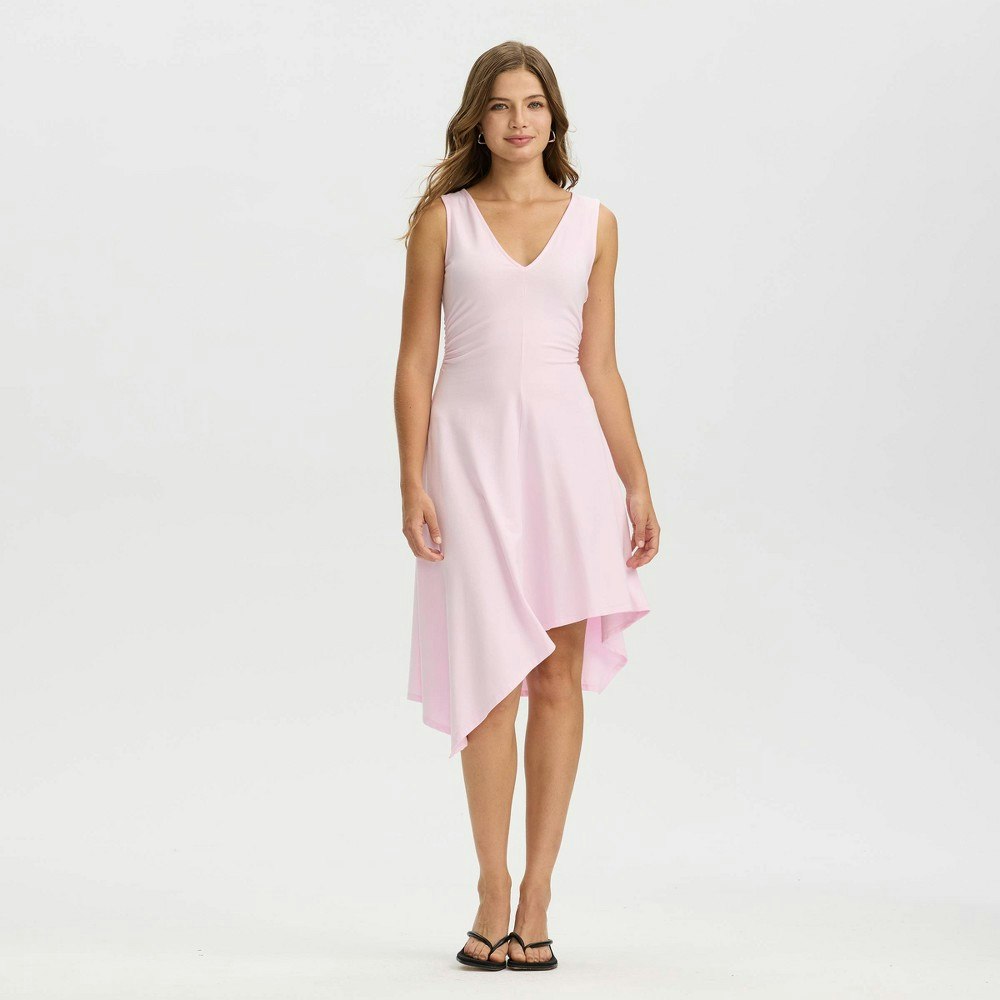 A New Day Women's Sleeveless Asymmetrical High-Low Midi Dress: $45 A New Day Women's Sleeveless Asymmetrical High-Low Midi Dress: $45