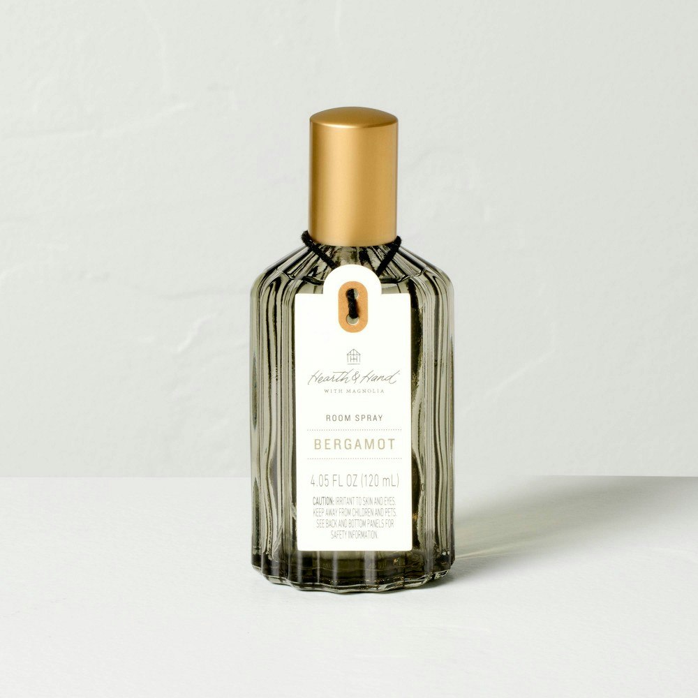 Hearth & Hand with Magnolia Ribbed Glass Bergamot Room Spray 4.05-oz.: $9.99 Hearth & Hand with Magnolia Ribbed Glass Bergamot Room Spray 4.05-oz.: $9.99
