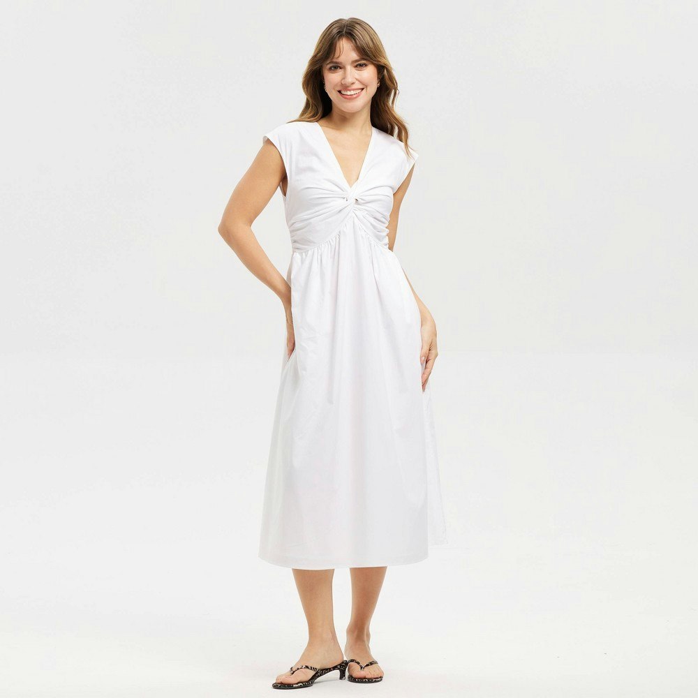 A New Day Women's Twist-Front Midi Dress: $45