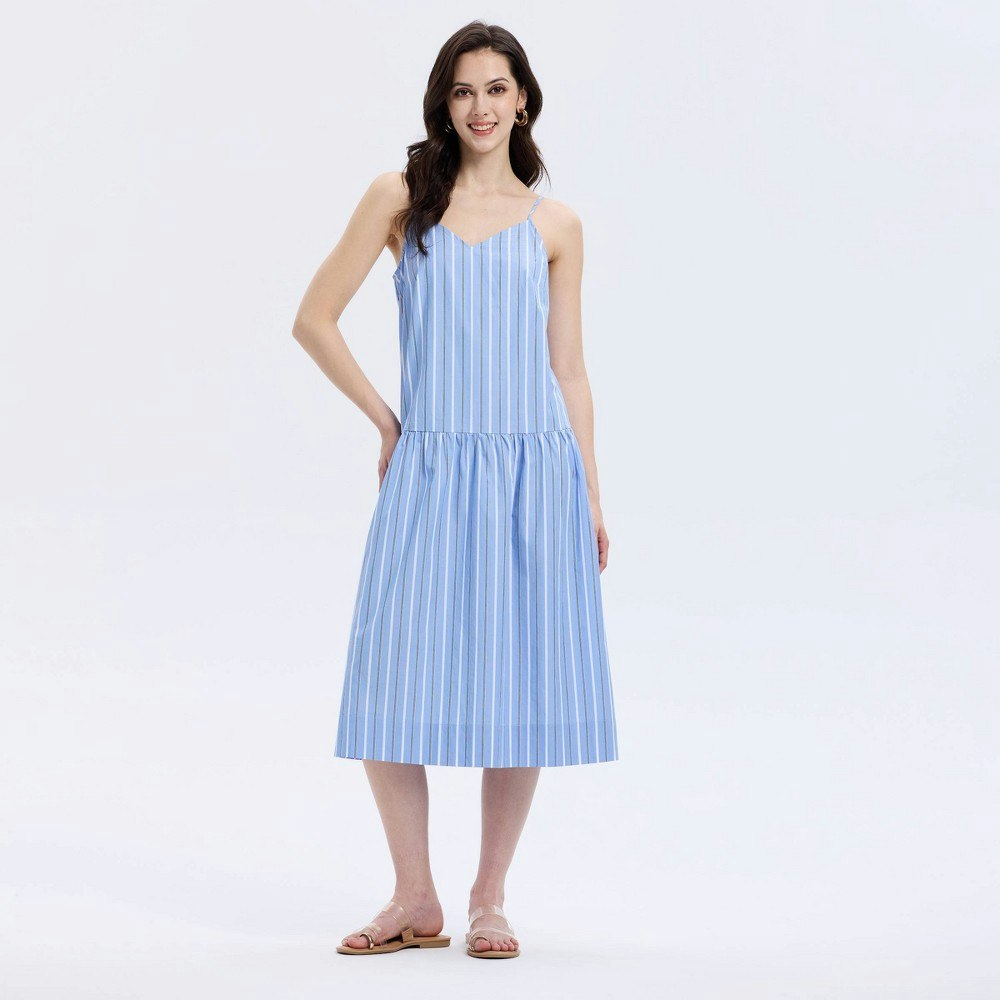 A New Day Women's Drop Waist Woven Midi Sundress: $42