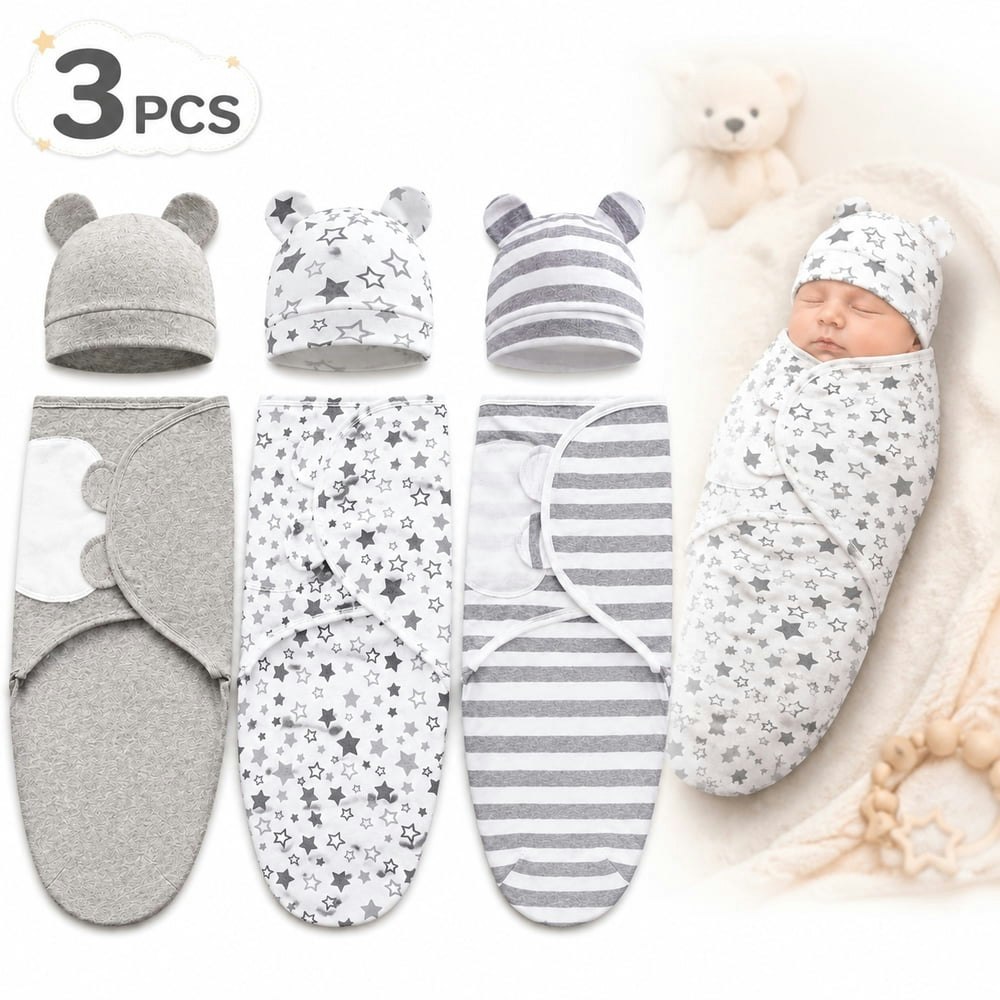 Organic Baby Swaddle Sleep Sacks 3-Pack: $16.99