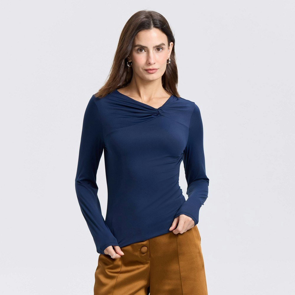 A New Day Women's Long Sleeve Twisted Knit Top: $22 A New Day Women's Long Sleeve Twisted Knit Top: $22