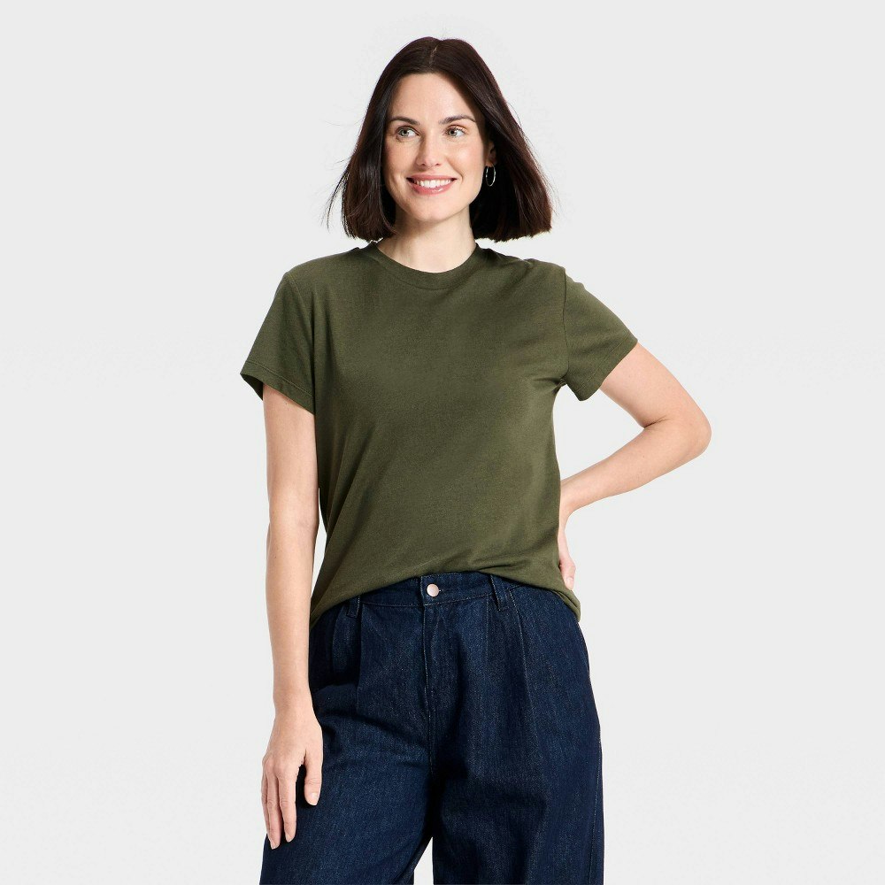 A New Day Women's Short Sleeve Perfect T-Shirt: $8 A New Day Women's Short Sleeve Perfect T-Shirt: $8