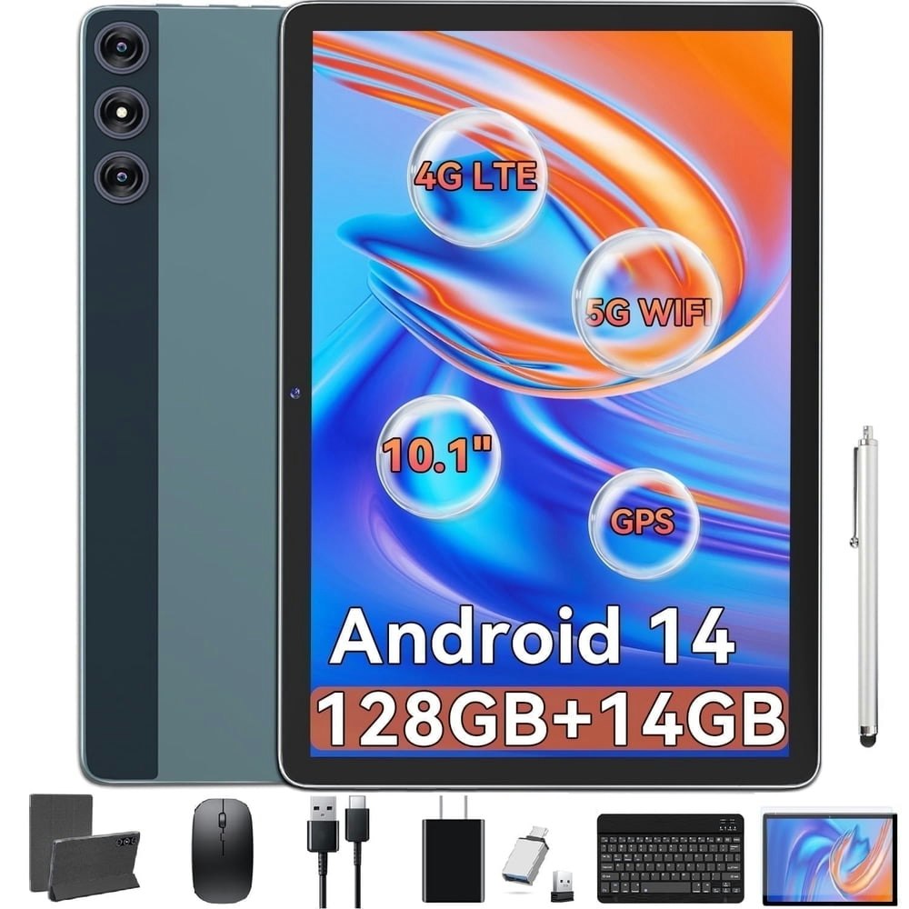 10-Inch Android 14 128GB Tablet with Keyboard: $99.79 10-Inch Android 14 128GB Tablet with Keyboard: $99.79
