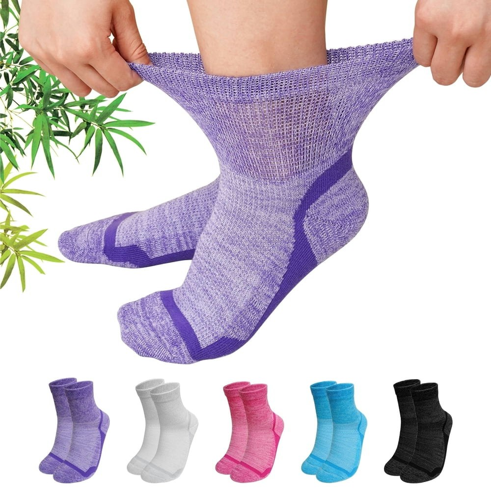 Amitofo Diabetic-Friendly Bamboo Socks 5-Pack: $15.93 Amitofo Diabetic-Friendly Bamboo Socks 5-Pack: $15.93