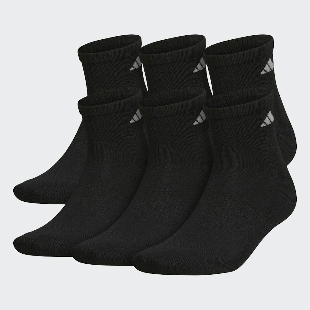 Athletic Cushioned Quarter Socks 6-Pack: $21 Athletic Cushioned Quarter Socks 6-Pack: $21