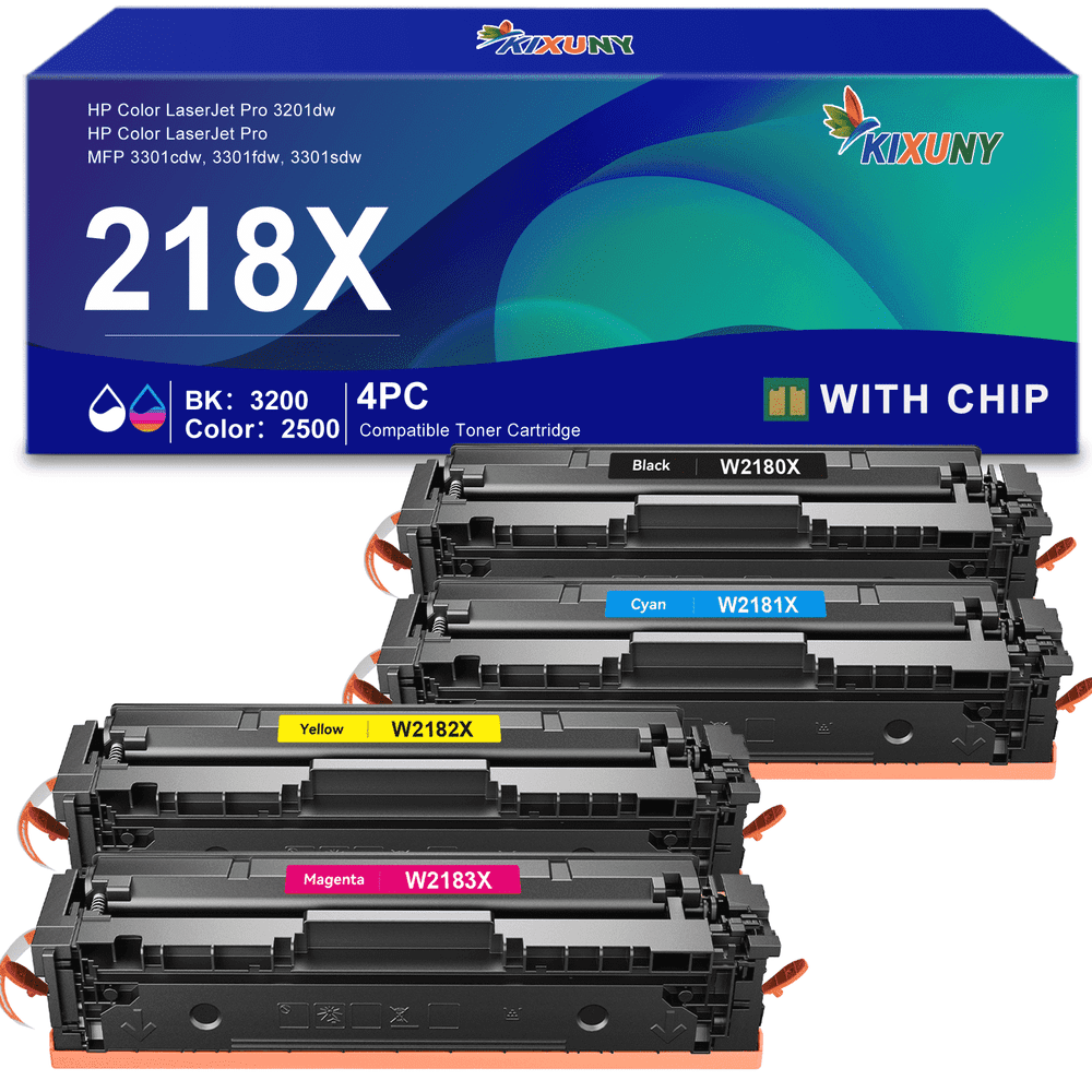 HP 218X Toner Cartridge 4-Pack: $98.65