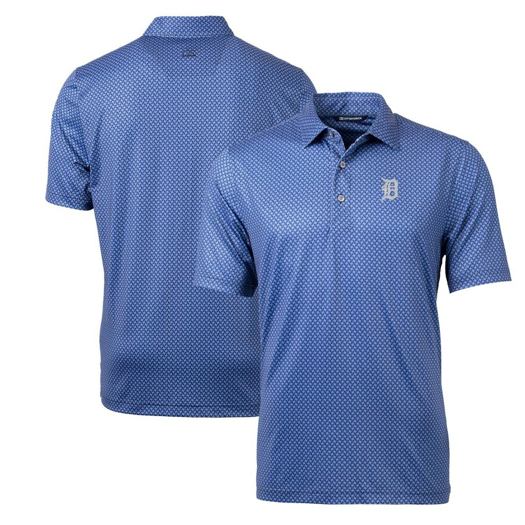 Cutter & Buck Detroit Tigers Pike Banner Print Polo: $97.99