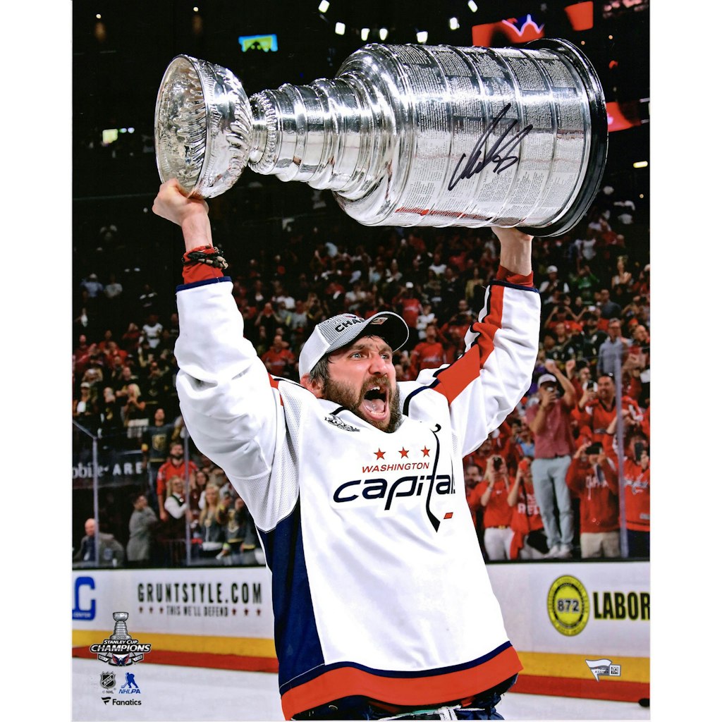 Alex Ovechkin Autographed 16" x 20" Washington Capitals Stanley Cup Champions Photograph: $229.99