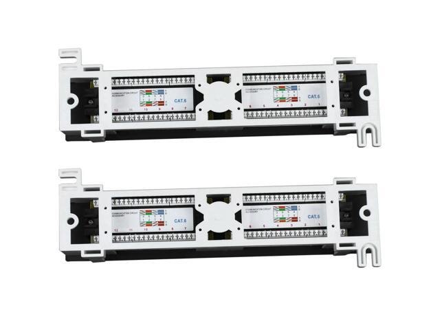 12-Port Cat6 RJ45 Patch Panel 2-Pack: $33.93 12-Port Cat6 RJ45 Patch Panel 2-Pack: $33.93