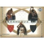 2001-02 Upper Deck Ovation Tremendous Trios Ron Mercer, Ron Artest, and Marcus Fizer Trading Card: $10