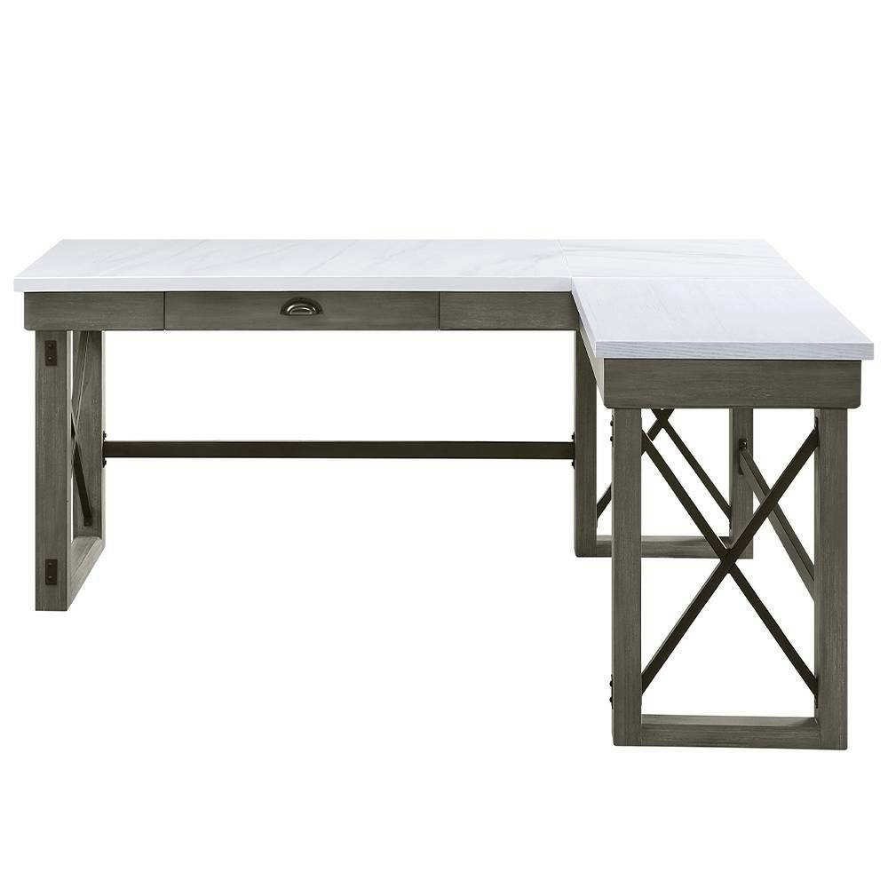 Acme Furniture 67-inch Talmar Marble Top Writing Desk: $630.99