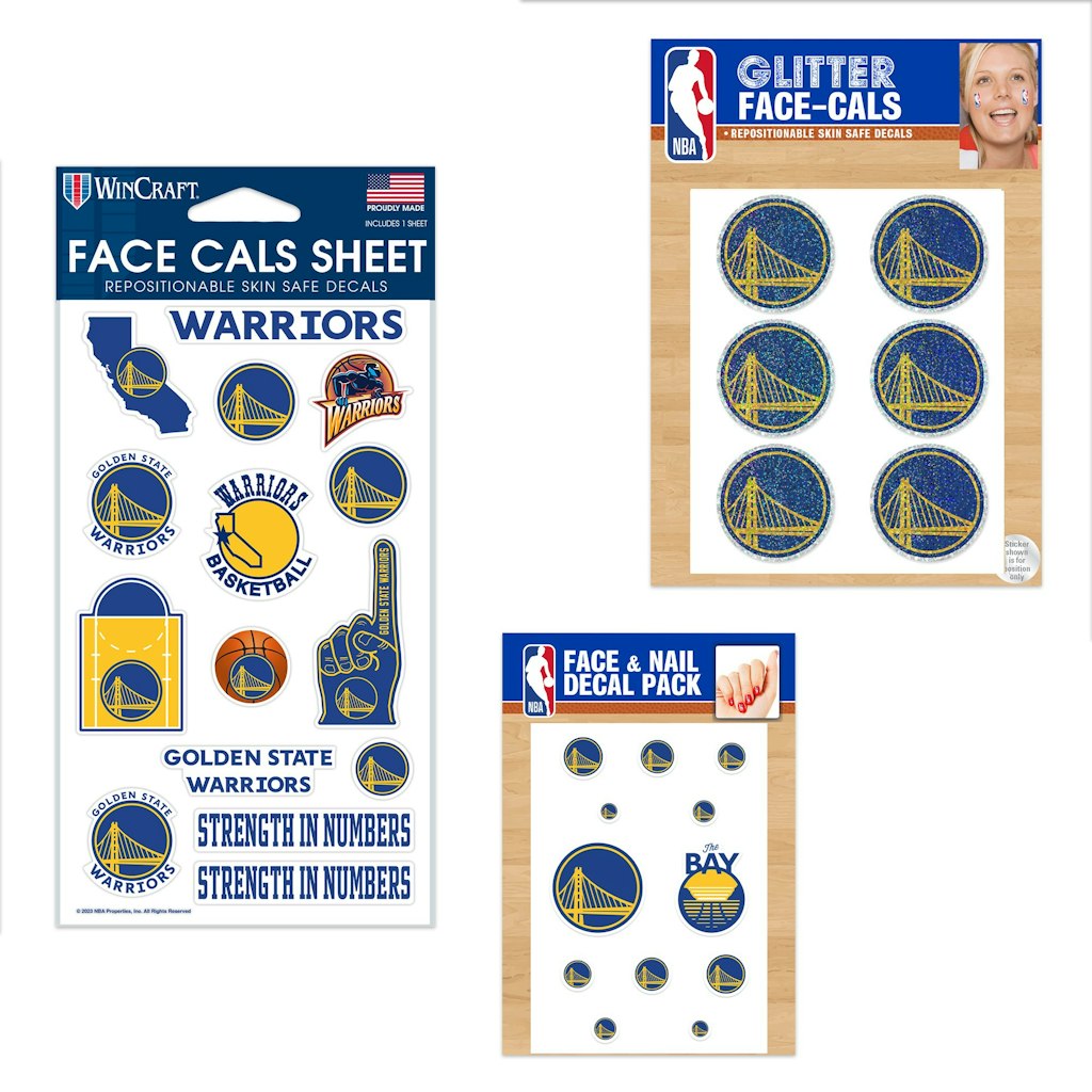 Golden State Warriors 4" x 7" Waterless Tattoo Set: $17.99