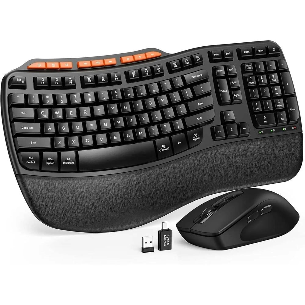Ergonomic Wireless Keyboard and Mouse Combo: $42.99 Ergonomic Wireless Keyboard and Mouse Combo: $42.99