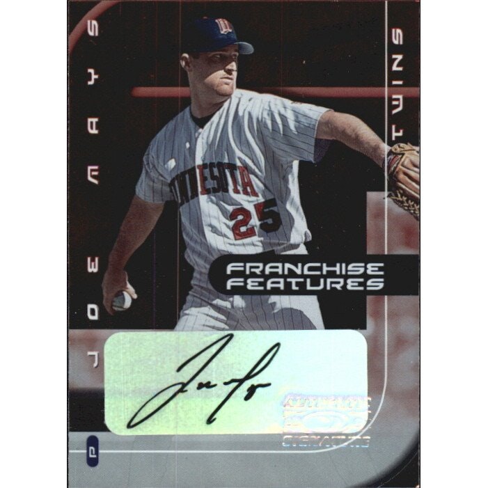 2002 Donruss Best of Fan Club Joe Mays Autograph #FF13: $15