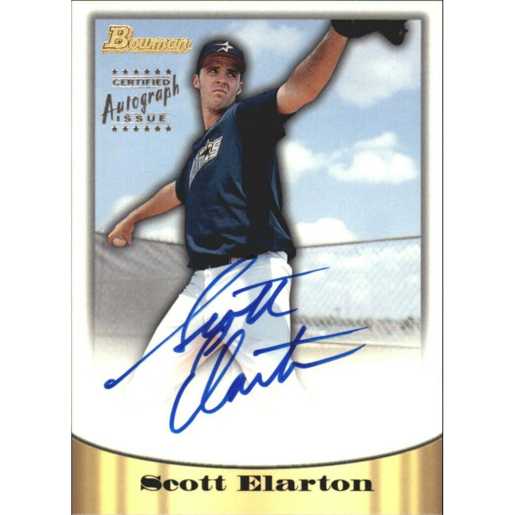 1998 Bowman Certified Silver Autographs Scott Elarton #24: $13.50 1998 Bowman Certified Silver Autographs Scott Elarton #24: $13.50