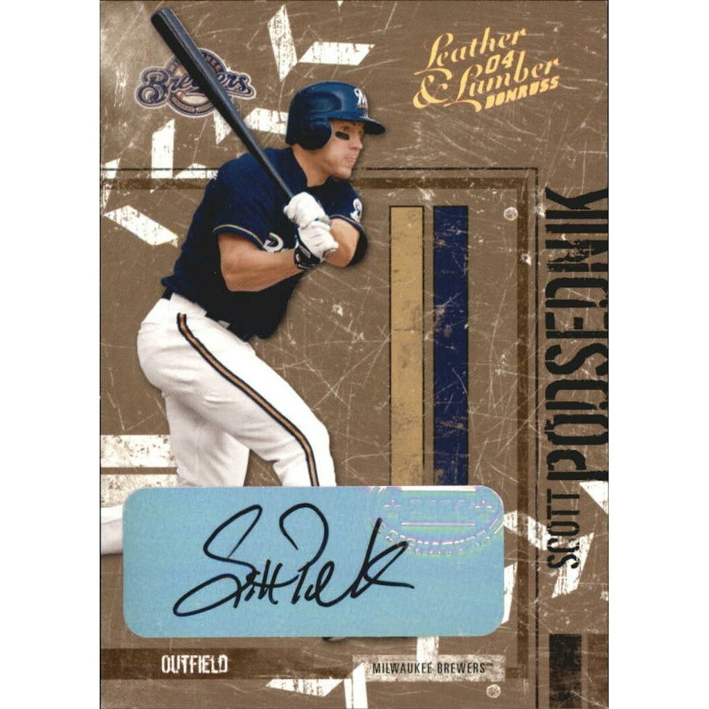 2004 Leather and Lumber Scott Podsednik Bronze Signature Card /100: $17.50 2004 Leather and Lumber Scott Podsednik Bronze Signature Card /100: $17.50