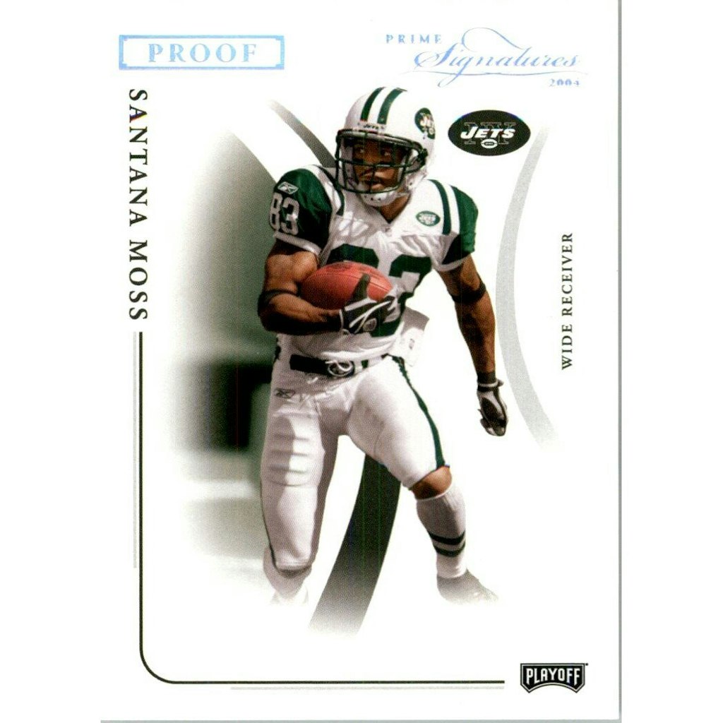 2004 Playoff Prime Signatures Silver Proof Santana Moss #70 Card: $10.80 2004 Playoff Prime Signatures Silver Proof Santana Moss #70 Card: $10.80