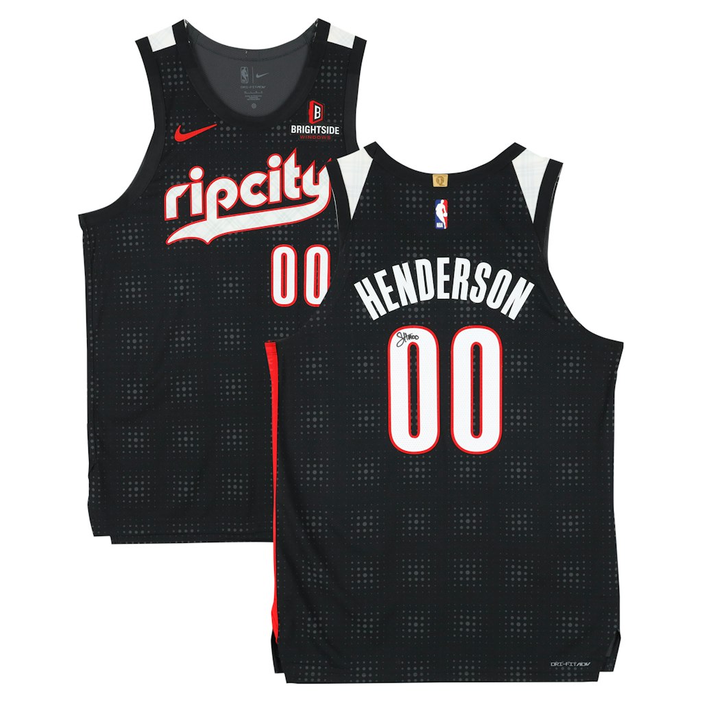 Scoot Henderson Autographed Portland Trail Blazers 2024-25 City Edition Authentic Jersey: $499.99 Scoot Henderson Autographed Portland Trail Blazers 2024-25 City Edition Authentic Jersey: $499.99