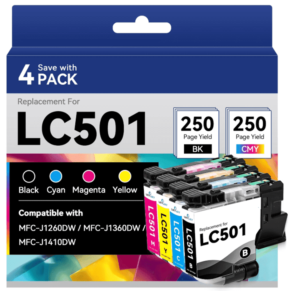Brother LC501 Ink Cartridge 4-Pack: $25.19