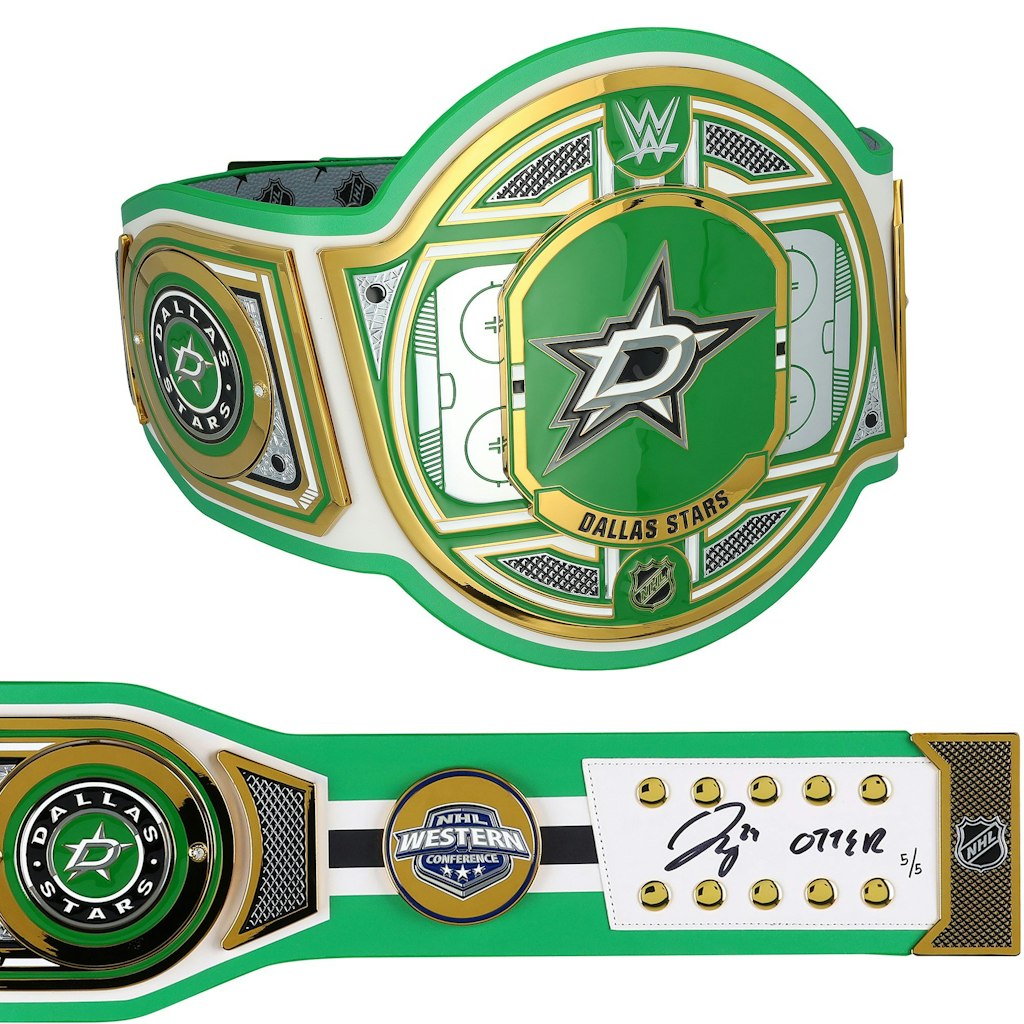 Jake Oettinger Autographed Dallas Stars WWE Legacy Title Belt: $999.99