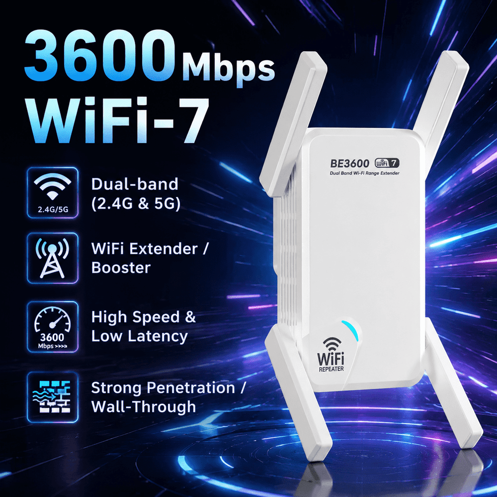 Werchtay BE3600 WiFi 7 Signal Extender: $69.99 Werchtay BE3600 WiFi 7 Signal Extender: $69.99